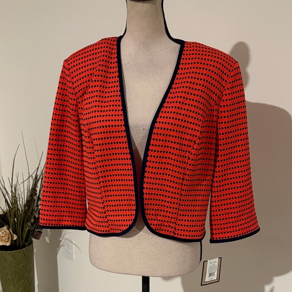 NWT $90 sz 14 maya brooke open cardigan blazer 1196 - Picture 1 of 7